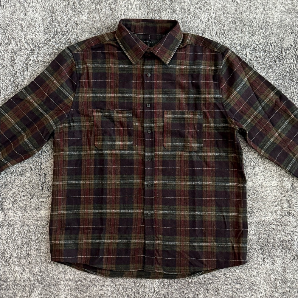 Men’s Richie Le Flannel Shirt, Heavy, Size XL, NWT